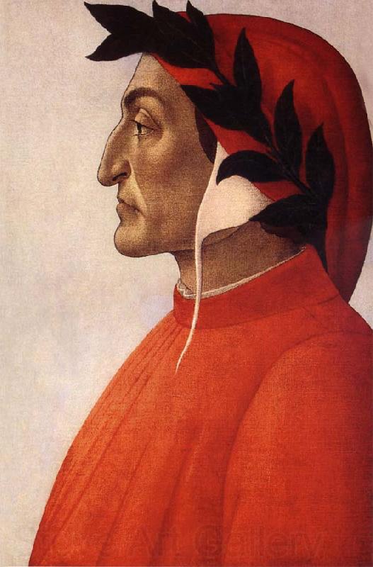 Sandro Botticelli Portrat of Dante